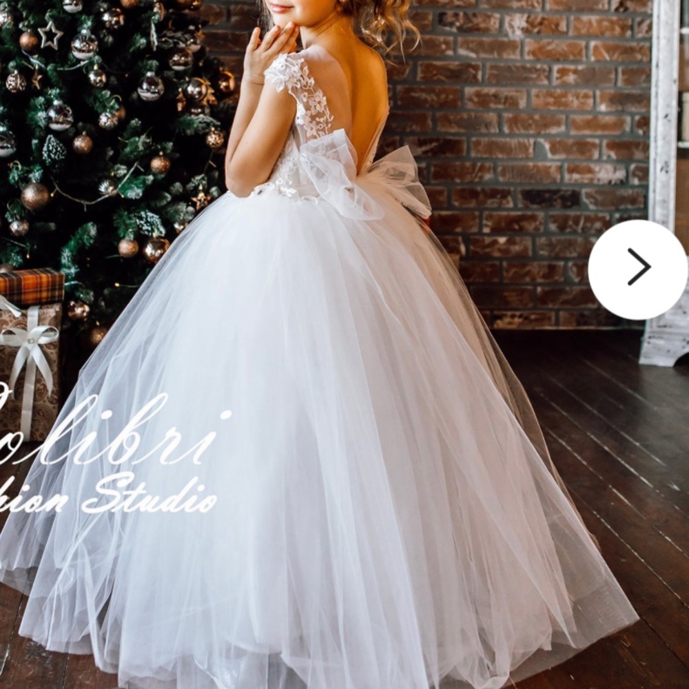Ivory and blush flower girl dress 6!